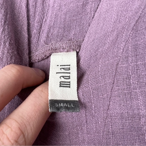 Anthropologie Malai Easy V Neck Purple Maxi Dress - Picture 5 of 8